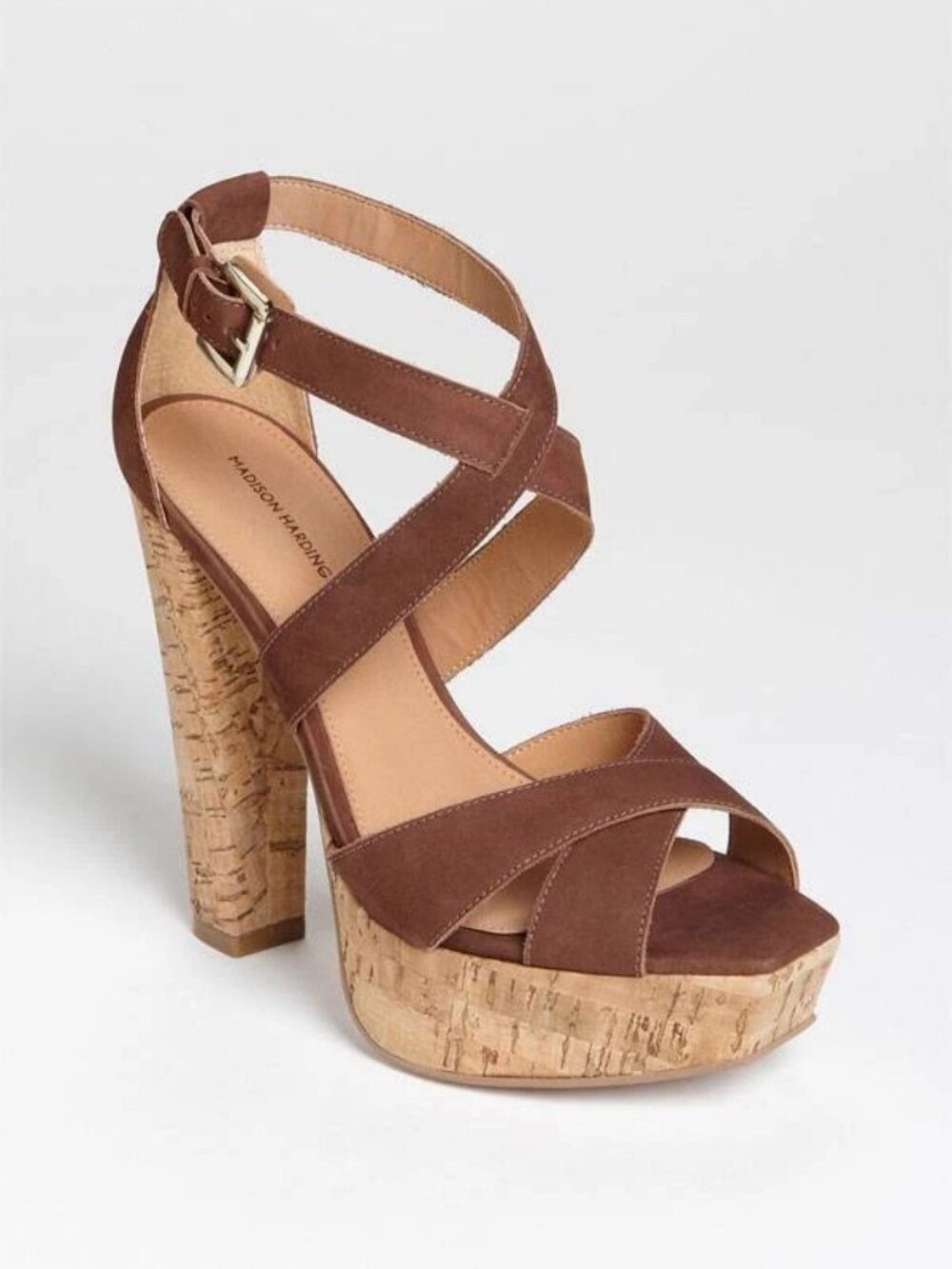 Madison Harding Jackson Tobacco Brown Platform Sandal